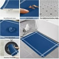 thumbnail image 6 of Kitchen Mat Rug 1 PCS Solid Color Navy Blue Runner Rug Anti-Fatigue Comfort Memory Foam Standing Mat Non-Slip Floor Door Mat for Bathroom Bedroom 16x47in, 6 of 6