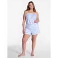 thumbnail image 2 of Joyspun Women's Woven Poplin Sleep Shorts, Sizes XS to 3X, 2 of 6