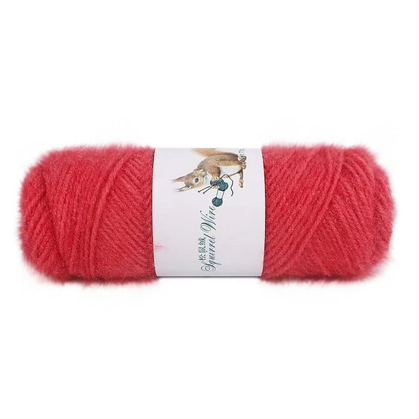 Xihbxyly Hilo de Lana para Tejer, Mohair Suave, Ideal para Hacer Chal, Bufanda, Gorro o Ganchillo. Hilo Versátil para Manualidades. Lavable a Mano. Madeja de 75 G. Ideal para Suéteres y Colchonetas.