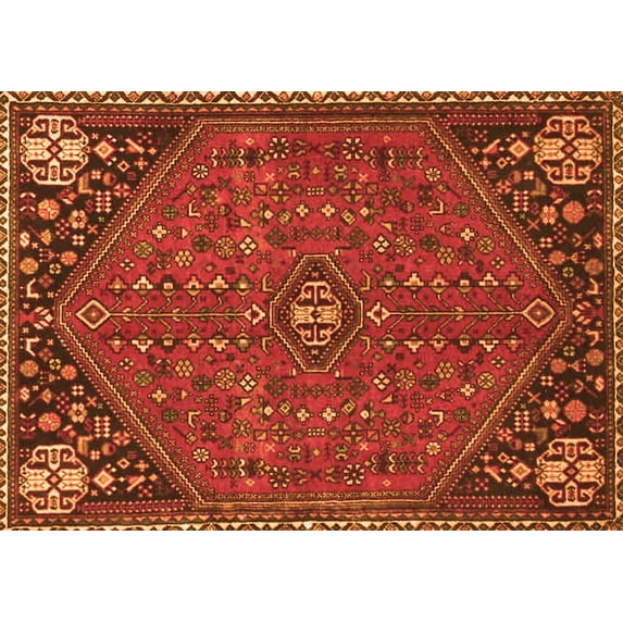 Ahgly Company Indoor Rectangle Persian Orange Traditional Area Rugs, 2' x 3'