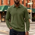 thumbnail image 5 of Admvng Mens Corduroy Sweatshirt Lapel Long Sleeve Casual Pullover, 5 of 9