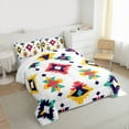 thumbnail image 3 of Manfei Bohemian Aztec 2pcs Bedding Comforter Set for Teens Female Men,Exotic Style Twin Comforter Sets,Tribal Theme Breathable Bedding Set,Lightweight Room Decor, 3 of 8