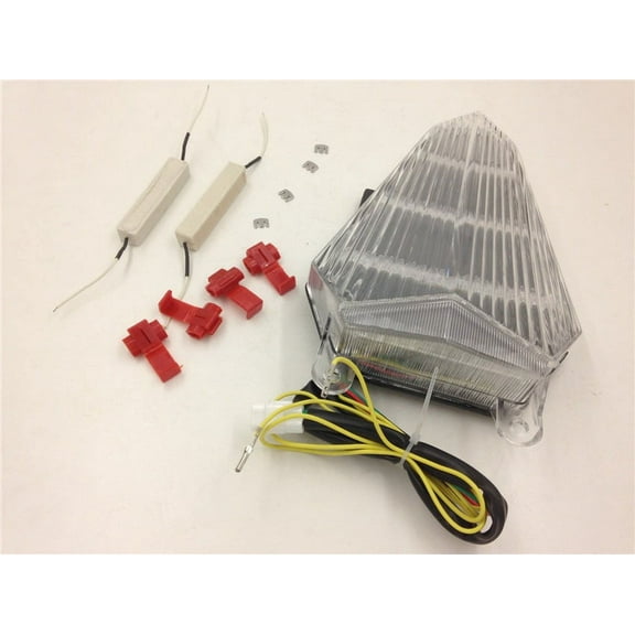 HTT Motorcycle Clear Led Tail Light For 2006 2007 2008 2009 2010 2011 2012 2013 Yamaha Yzf R6 Yzf-R6