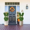 thumbnail image 2 of Easter Rabbit Shaped Topiary Trees - Set of 2 - 2ft High Easter Artificial Boxwood - Swaying Ears and Brown Bow Tie - UV-Resistant - Indoor & Outdoor Decor(3D), 2 of 9