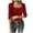 Wine, variant on Plebaso Womens Square Neck Long Sleeve Tops Ribbed Knit Casual Slim Stretch Tee Shirts for Going Out