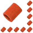 thumbnail image 2 of Soidarity Muñequera deportiva que absorbe el sudor muñequera elástica unisex para niños adultos, naranja rojo rojo naranja 10piezas, 2 of 6