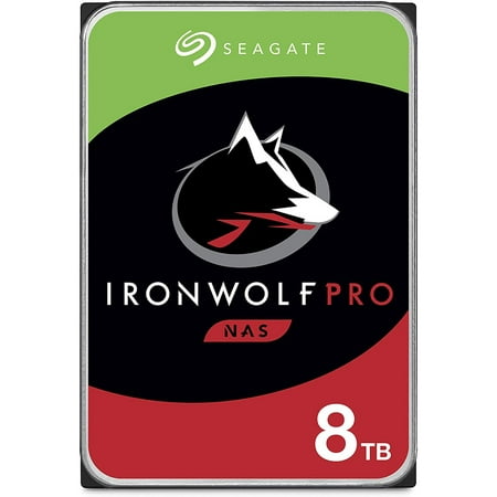 Seagate IronWolf Pro 8TB NAS Internal Hard Drive HDD – 3.5 Inch SATA 6Gb/s 7200 RPM 256MB Cache for RAID Network Attached Storage, Data Recovery Service(ST8000NE001)