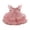 Pink, variant on Bmisegm Girls Summer Dress Party Bow Tiered Skirt Flutter Sleeves Formal Occasion Performance Tutu Gown Dresses for Girls