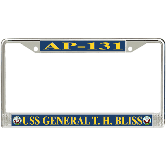 USS General T. H. Bliss AP-131 License Plate Frame
