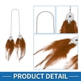 thumbnail image 4 of Unique Bargains Metal Faux Rhinestone Faux Diamond Car Rear View Mirror Pendant Accessories Car Hanging Ornament Assorted Color Deep Brown, 4 of 6