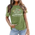thumbnail image 2 of WEAIXIMIUNG T-Shirt Imprimé à Manches Courtes et Col Rond pour Femmes de la Saint-Valentin, 2 of 4