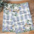 thumbnail image 4 of Spring Gnomes Kitchen Towels Set of 4, Water Absorbent Dish Towel, Botanical Flowers Purple Buffalo Plaid Decorative Hand Towels - Quick Drying Cloth for Cooking Baking, 18x28 Inch, 4 of 8