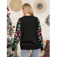 thumbnail image 6 of Lollipie Women Ugly Christmas Cardigan Sweater Long Sleeve Button Down Cozy V Neck Sweater Soft Knitwear, 6 of 8