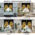 thumbnail image 3 of Yellow Sunflowers Swag Valances for Windows 2 Pack, Kitchen Window Curtains 36 Inch Length, Farmhouse Floral Leaves Butterfly Black Privacy Swag Curtains for Living Room/Bathroom 36"x36", 3 of 8