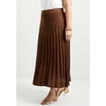 thumbnail image 3 of June & Vie Women's Plus Size Pleated Midi Skirt, 3 of 3