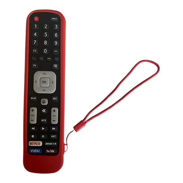 Funda de Silicon Para Control Hisense Hisense En2x27hs En2b27 Rojo