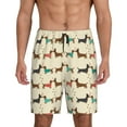 thumbnail image 1 of Lukts Teckel pour Hommes Short de Pyjama, Taille Élastique avec Cordon Short Décontracté, Pyjama Maison-TTG, 1 of 6