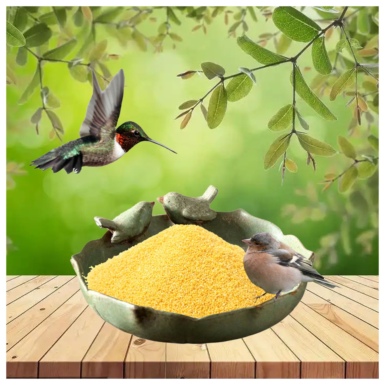 Ceramic bird bath, bird watering container, outdoor bird feeding bowl, bird watering accessory, multifunctional feeding dish, garden decoration for garden and terrace