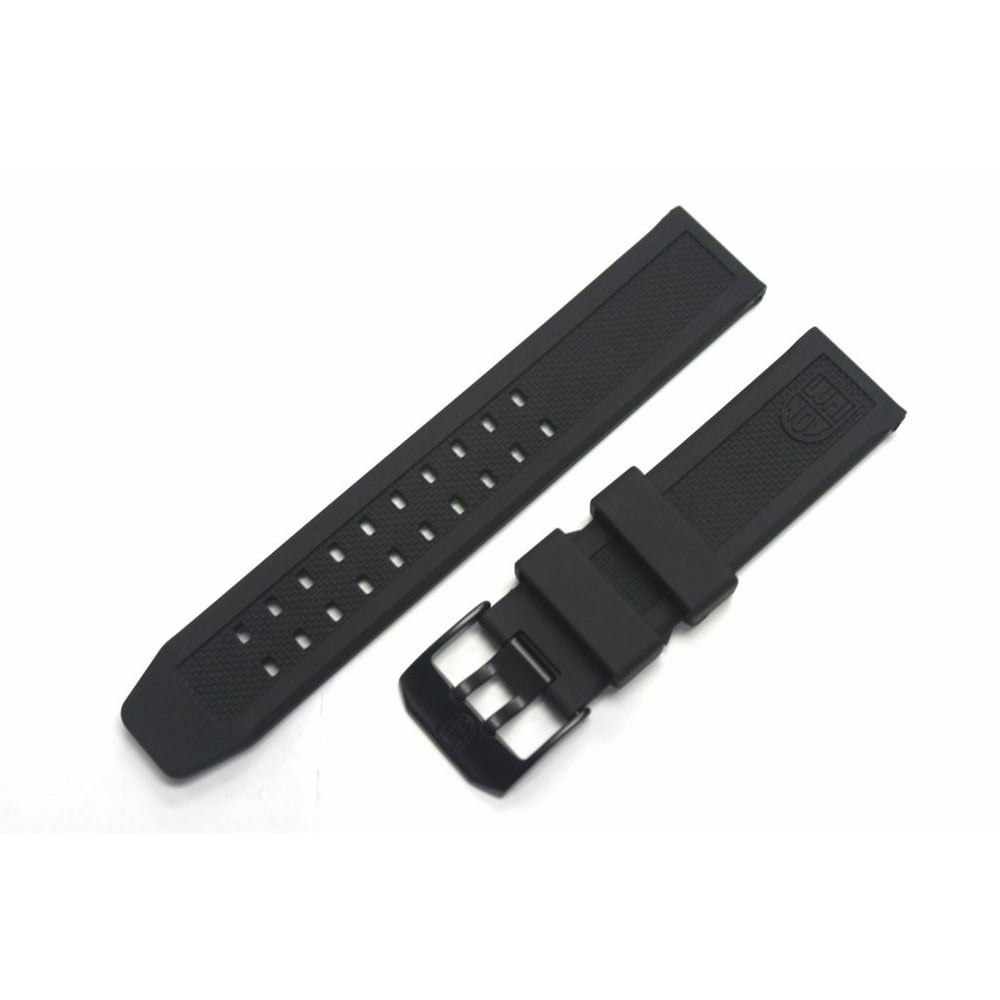 Luminox - Replacement Rubber Watch Band Strap with PVD Black Buckle EVO ...