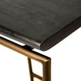 thumbnail image 7 of Mercana Givens 30.25" Seat Height Brown Wood Seat Gold Metal Base Stool, 7 of 7
