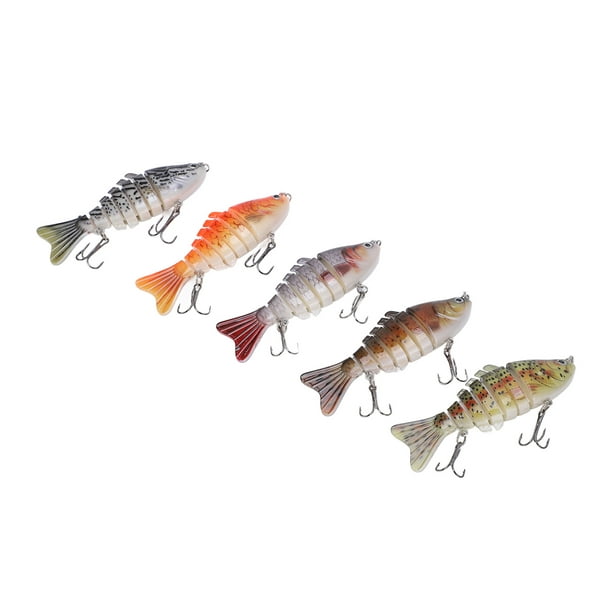 Hard Multi Section Bait,5PCS 6 Sections Fishing Sections Fishing