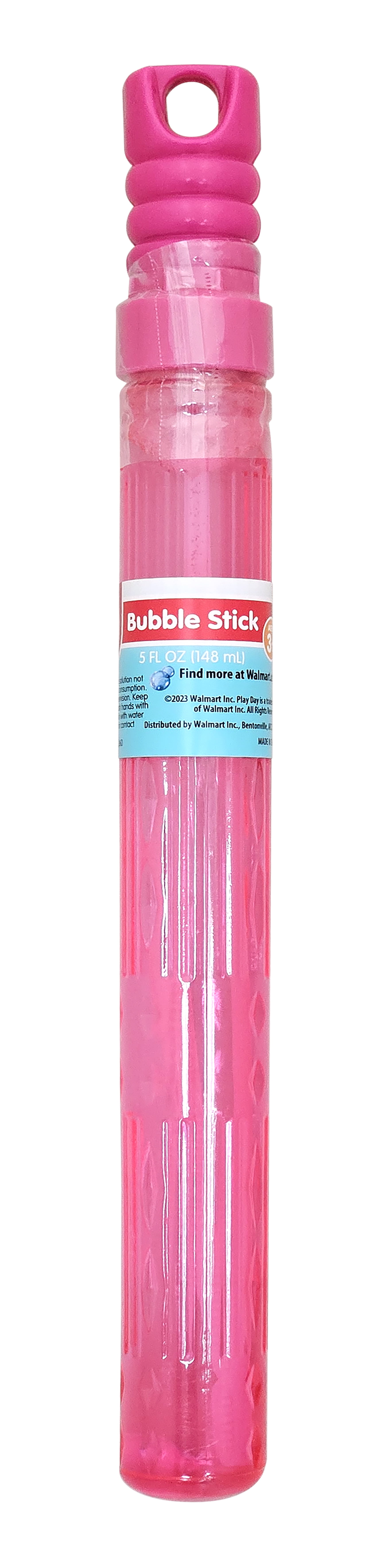 Play Day Bubble Stick, Pink, 5 fl oz, for Child Ages 3+