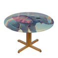 thumbnail image 3 of Orinice Elephant Round Table Cover Stain Resistant Washable Indoor Outdoor Tablecloth Kitchen Dining Wedding Parties Waterproof Fabric 100% Polyester 31-35, 3 of 8