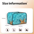 thumbnail image 5 of Fotbe Starfish And Seashell On The Beach 1 for Two Slice Toaster Cover, Fingerprint Protector, Super Soft Appliance Cover And Dust Cover,Bread Dust Cover & Fingerprint Protection, 5 of 7