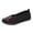 Black, variant on EKVAHL Women's Rib Knit Slip-On Flats, Chinese Floral Embroidered Trainers, Orthopedic Non-Slip Rubber Sole Casual Walking Ballet Flats Red