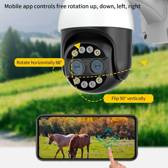 sruoe Security Camera, Surveillance Camera with Live Video, Security Cameras Wireless Wifi, Smart Night Vision Monitors, High Definition Security Camera