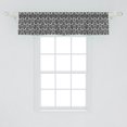 thumbnail image 2 of Ambesonne Victorian Valance Pack of 2, Antique Floral Swirls, 54"X12", Black and White, 2 of 4