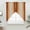Grey, burnt orange, variant on Dark Burnt Orange Ombre Swag Curtains for Kitchen/Bedroom/Living Room, Modern Grey Gradient Farmhouse Art Scalloped Curtains 63 Inch Long, Window Swag Topper Curtains Valances 2 Panels Set 36"x63"