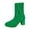 Green, variant on Boots for Women,Trade Classic Round Toe On Mid Calf Boots with Rear Strap Ankle Booties for Women,Knee High Boots Women,Green,9