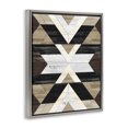 thumbnail image 2 of Stupell Industries Rustic Lodge Rustic Linear Aztec Shapes Gray Floating Frame Canvas Art, 25 x 31, by Erica Billups, 2 of 7