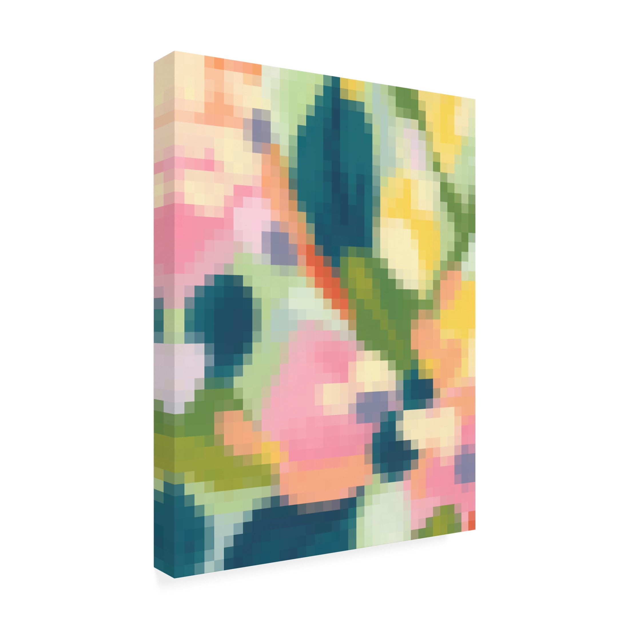Trademark Fine Art June Erica Vess  8-Bit Garden II Canvas Wall Art