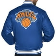 thumbnail image 3 of Men's Starter Blue New York Knicks Logo Varsity Full-Snap Jacket, 3 of 3