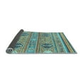 thumbnail image 2 of Ahgly Company Indoor Square Abstract Light Blue Modern Area Rugs, 6' Square, 2 of 4