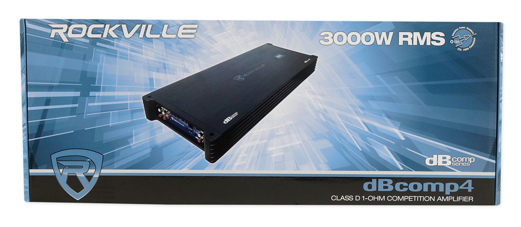Rockville dBcomp4 Competition Mono Amplifier 3000w RMS CEA Rated Car Audio Amp 
