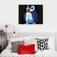 thumbnail image 5 of Autua Penguin Canvas Wall Art Living Room Bedroom Home Office Decor 16x12in, 5 of 6