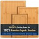 thumbnail image 1 of Tabla de cortar Hiware Bamboo de 3 piezas con ranura para jugo, 1 of 6