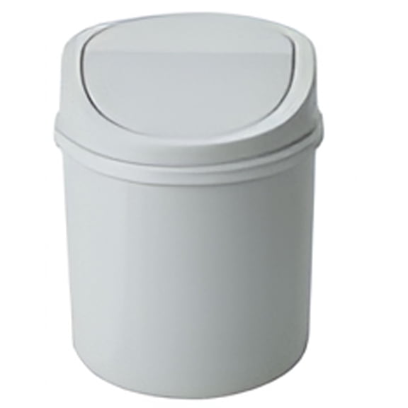 ACDNAC Small Trash Can,Durable And Long-Lasting Mini Trash Can,PP Material Small Garbage Can Grey