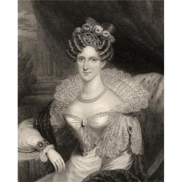 Posterazzi DPI1861318LARGE Amelia Adelaide Louise Therese Caroline of Saxe-Coburg Meiningen 1792 to 1849 Aunt to Queen Victoria Queen to William Iv Poster Print, 26 x 32