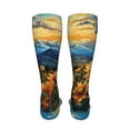 thumbnail image 6 of Naloa Sunset Sky Sunflower High Stockings Women Thigh High Stockings Over Knee Long Stockings-One Size, 6 of 8