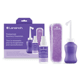 thumbnail image 1 of Kit Essentiels Post-Partum Lansinoh, Comprend Bouteille Périnéale Inversée 12,2 oz, Spray Périnéal à Base de Plantes 3,5 oz, Sacs de Glace Périnéaux Réutilisables et Manchons, 1 of 5