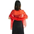 thumbnail image 1 of Châle Enveloppant Mariage Femmes Foulard de Soirée Accessoire de Robe de Fête Couleur Unie, 1 of 2