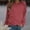 Watermelon Red, variant on ClodeEU Women's Solid Color Raglan Sleeve Long Sleeve Sweatshirt,Casual Loose Pullover Top Watermelon Red,Womens Plus XXXL