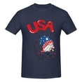 thumbnail image 4 of Bingfone Gnome 4th Of July Men'S Loose Fit Short-Sleeve Pocket T-Shirt, 4 of 7