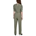 thumbnail image 2 of NY Collection Womens Petites Knit Elbow Sleeves Jumpsuit, 2 of 2