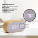 thumbnail image 4 of Reloj Despertador De Madera, Reloj De Control De Voz Digital De Temperatura Decoración Del Hogar Que Brilla Intensamente Para El Dormitorio, 4 of 7