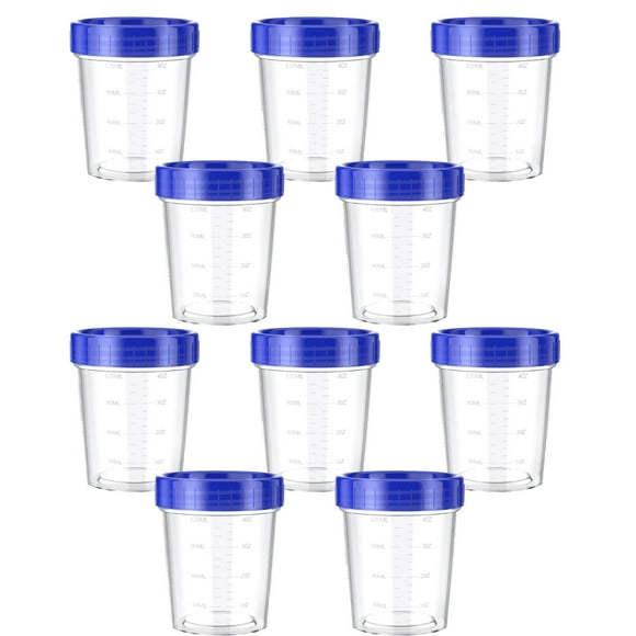 Clearance! Shiogb 120ml Salad Dressing Container 10Pc, Storage Rack, 4 Ounce Dressing Container Leak Proof Seasoning Container with Lid Reusable Screw Lid Plastic Container